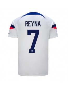 Billige forente stater Giovanni Reyna #7 Hjemmedrakt VM 2022 Kortermet
